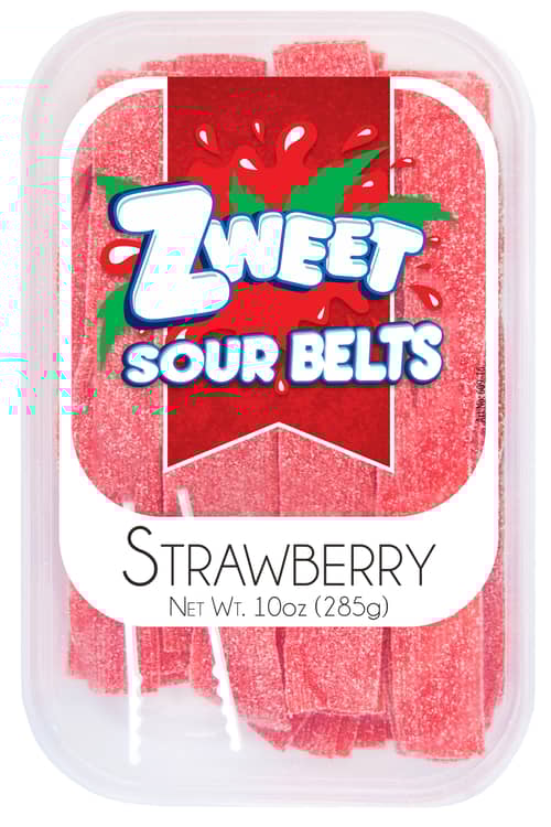 TURKEY - Zweet - TUB - Sour BELTS - STRAWBERRY 10oz (283g) x 6 units