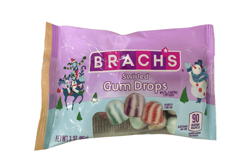 XMAS - Brach Holiday Swirled Gum Drops 3oz(85g) x 12 Units