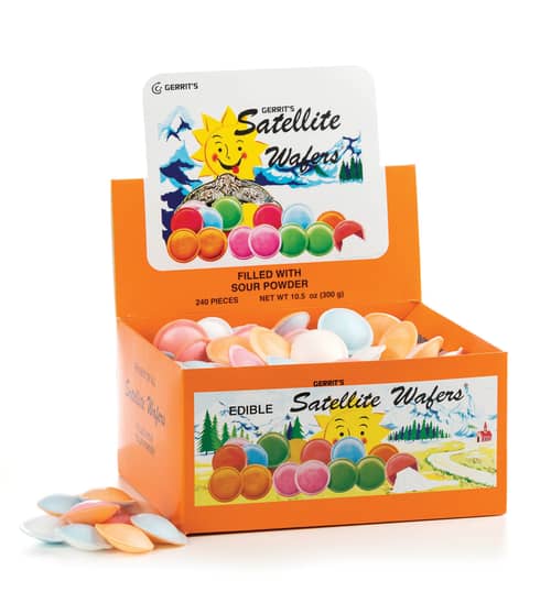 BELGIUM - Satellite Wafers – Sour 240 Pieces -10.5oz (298g)