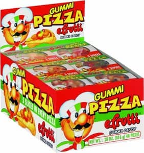 CHINA - eFrutti Gummi Pizza (wrapped) 48 units