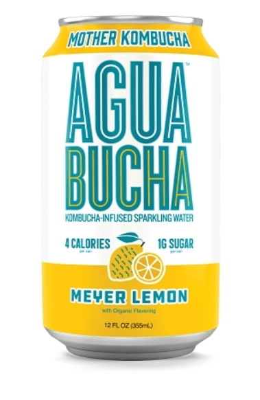 US - BEVERAGE - Agua Bucha - Meyer Lemon 12 fl oz (355 ml) x 12 Cans (Buyer is responsible if drinks may leak during shipping and weather)