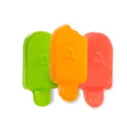 Bulk - Albanese Sherbet Gummi Ice Pops (Orange, Lime & Strawberry) 5lb (2.27kg) x 1 Bag