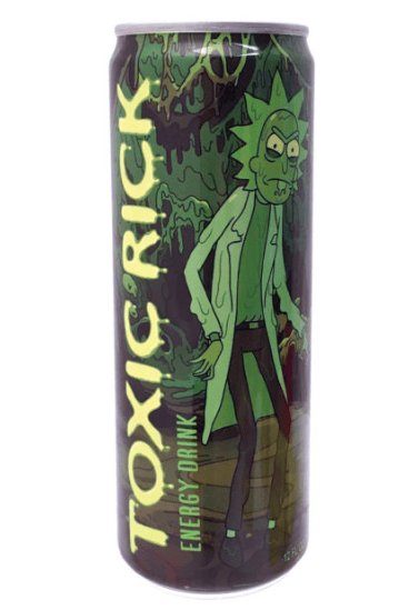 BEVERAGE - Boston America - Energy - TOXIC RICK 355ML X 12 UNITS (Buyer is responsible if drinks may leak during shipping and weather)
