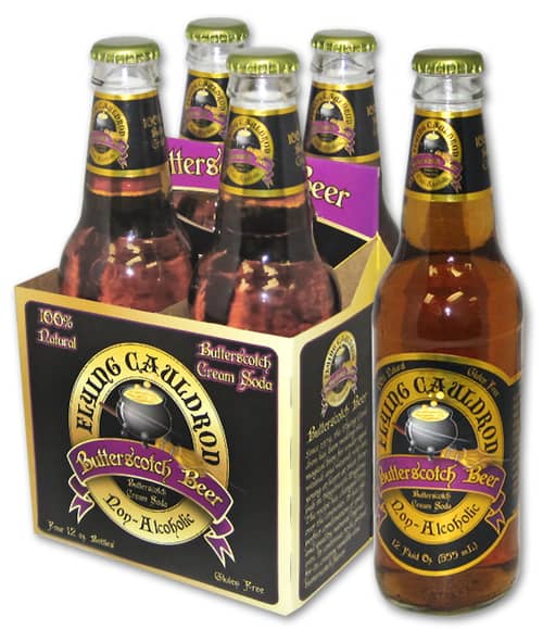 Beverage - Glass Bottle - FLYING CAULDRON BUTTERSCOTCH BEER (6/4PK) 12oz x 24 units (Only shipped by Pallet, min $1500 entire order) (Buyer is responsible if drinks may leak during shipping and weather)