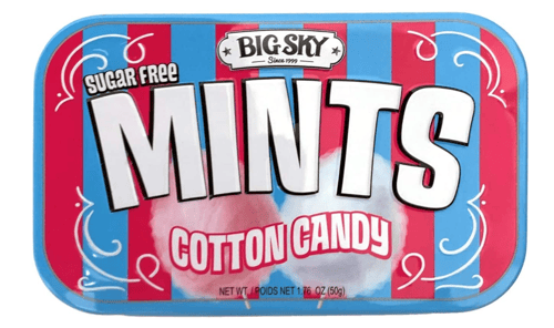 Canada - Big Sky - Sugar Free Mints - Cotton Candy x 6 units
