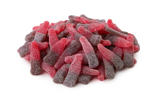 Bulk - Huer - Small Sour Cherry Cola Bottles x 1kg