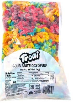 US - Bulk - Trolli Sour Brite Octopus Gummy 5lb x 1 Bag