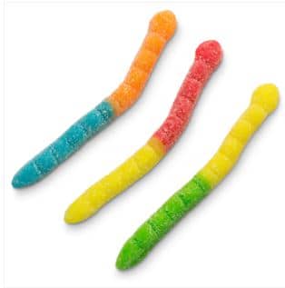 US - Bulk Albanese Sour Neon Worms 4