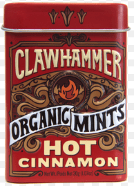 (S2-04) Canada - Big Sky - Candy TIN Clawhammer Mints - Hot Cinnamon x 12 units