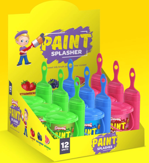 (S2-02) CHINA - DOVELI - PAINT SPLASHER - ASSORTED flavour 1.1oz (31.18g) X 12 units