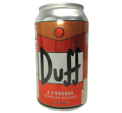 US- Beverage - Boston America - Simpsons Duff A Lorange Sparkling Can x 24 units (Buyer is responsible if drinks may leak during shipping and weather)