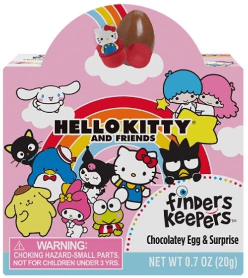 MEXICO - Topps Finders Keepers - Hello Kitty and Friends Surprise Chocolate Eggs  0.7oz (20g) x 6 units