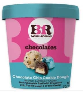 (S2-08) Us - Frankford Baskin Robbins Chocolate Chip Cookie Dough - 5oz(142g) x 6 Units