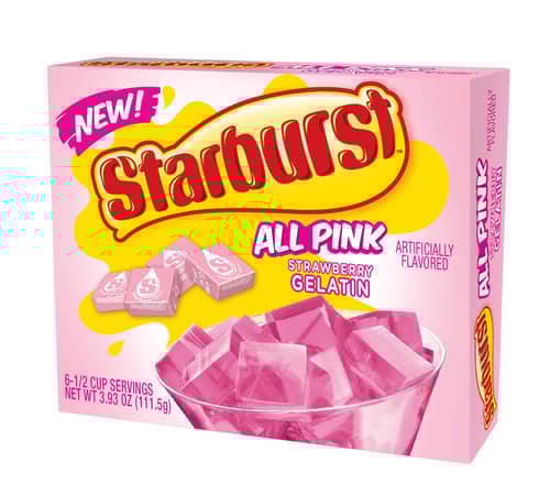 US - Gelatin - Starburst - Strawberry All Pink x 12 units