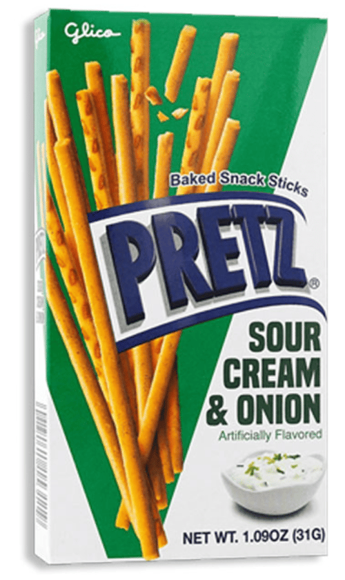 Thailand - GLICO PRETZ - Sour Cream & Onion Flavour 1.09oz (31g) x 10 units