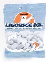 (S3-01) Netherland - Gustaf Licorice Ice Peg Bag 4.4oz(125g) x 12 Units