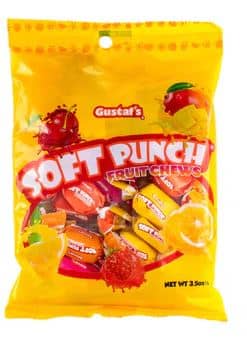 UK - Gustaf's Assorted Soft Punch Chews Peg Bag - 3.5oz(99g) x 12 Units