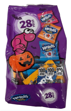 Halloween - Nerds Gummy Clusters Variety Mix Treats Bag (396g) (Rainbow, Spooky and Very Berry Flavors)  - 14g x 28 Pieces