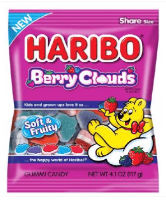Germany- Haribo Berry Clouds 4.1 oz (116g) x 12 units