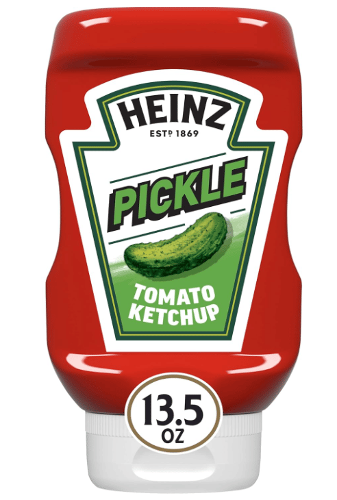 US - SINGLE - Heinz TOMATO KETCHUP - PICKLE 13.50oz (382g) x 1 Bottle (Best before - Nov 10,2025)