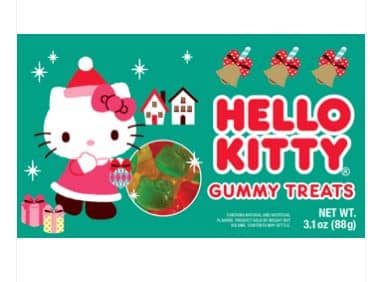 XMAS - Theater Box - Hello Kitty - Holiday Gummies - 3.1oz (88g) x 12 Units
