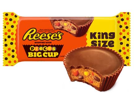 US - Hershey Reese Peanut Butter BIG Cup with Pieces - King Size 2.8oz x 16 units