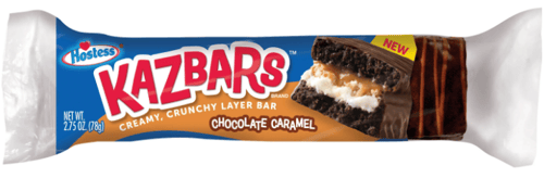 (S2-04) US - Hostess - KAZBAR - Chocolate Caramel Flavor 2.75 oz (78g) x 8 units