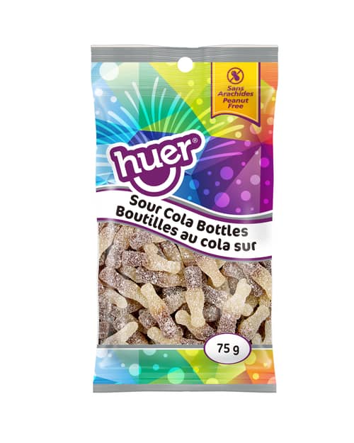 Huer - PEG 75g Bag - Cola Bottles - Sour x 12 units