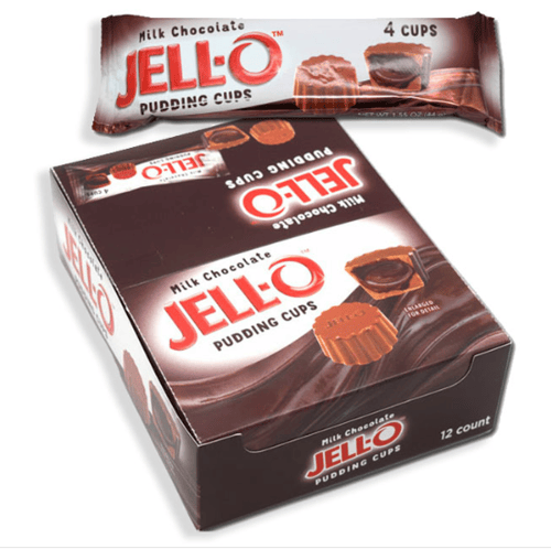 (S2-04) US - JELL-O Pudding Cups 4-cups 1.55oz (43.94g) x 12 units (Best Before May 03,2025)