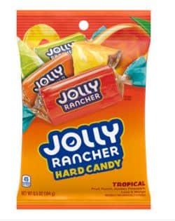 Canada - Jolly Rancher Hard Candy - Tropical Peg Bag 6.5oz(184g) x 12 Units
