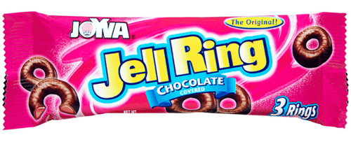 Us - Joyva Chocolate Raspberry Jelly Rings 3-Pack 1.35OZ(38G) X 24 UNITS
