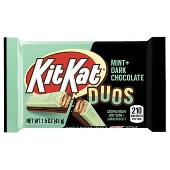 (S2-02) Us - Kit Kat Duo Dark Choc Mint Bar - Standard Size 1.5oz x 24 units