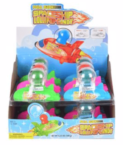 CHINA - Koko Novelty Pull-Back Spaceship Lolli 15g x 12 units