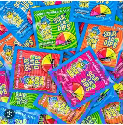 China- Bulk - Koko Xtreem Lock Jaw - Sour Lil Dips 9g (144 Pieces) x 1 Bag