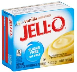 Sugar Free - Kraft Jell-O Vanilla Instant 1oz (28g) X 24 Units