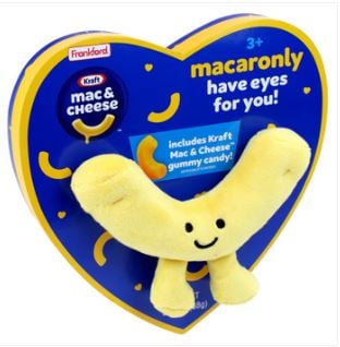 Valentine - Kraft Mac & Cheese Heart Box with Mac Noodle Plush - 3.1oz(88g) x 3 Units