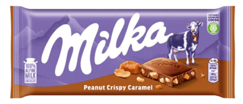 Milka Peanut and Caramel 90g x 24 Units