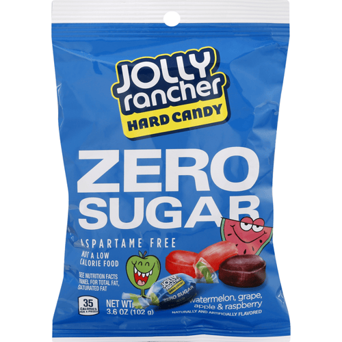 Canada - Sugar Free - Jolly Rancher Hard Asstd Peg Bag 3.6oz 12 units