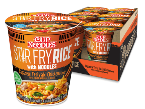 US- Nissin Cup Noodles - Fry Rice with Noodles - Japanese Teriyaki Chicken 2.75oz x 6 Units