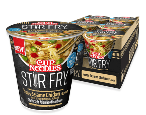 US - Nissin Cup Noodles - Stir Fry Noodles - Honey Sesame Chicken Flavour 3oz (85g) x 6 units