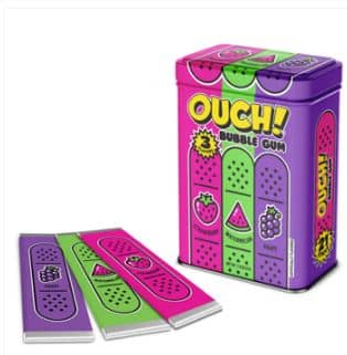 CHINA- Ouch! Bubble Gum Assorted Flavor Tin (21pc) x 12 Units
