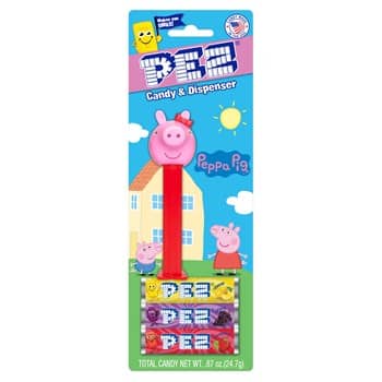 US - Pez Blister - Peppa the Pig  Assortment .87oz x 12 units(Displayer May Not Be Included)