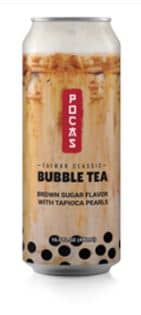 Beverage - Pocas Bubble Tea Brown Sugar 16.5oz(490ml) x 24 Cans (Buyer is responsible if drinks may leak during shipping and weather)