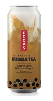 Beverage - Pocas Bubble Tea Coffee 16.5oz(490ml) x 24 Cans (Buyer is responsible if drinks may leak during shipping and weather)