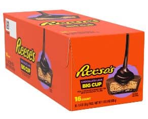 US - REESE Peanut Butter Chocolate Lava BIG CUP - Standard 1.4 oz(40g) x 16 Units