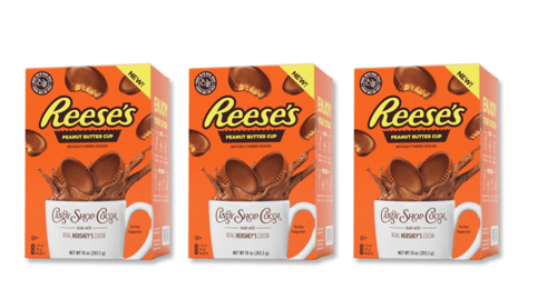 US - CASE - Candy Shop Cocoa - Reese Peanut Butter Cup Cocoa Mix 8 Pack 10oz (283.5g) x 3 Units (Best Before November 13,2025)