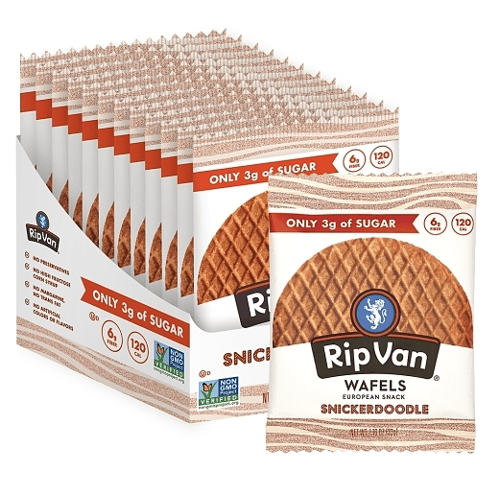Canada - Rip Van - Low Sugar - Snickerdoodle Wafels 1.16oz (33g) x 12 Units
