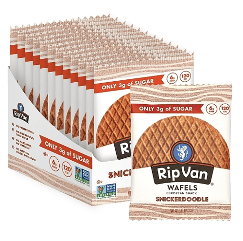 Canada - Rip Van - Low Sugar - Snickerdoodle Wafels 1.16oz (33g) x 12 Units