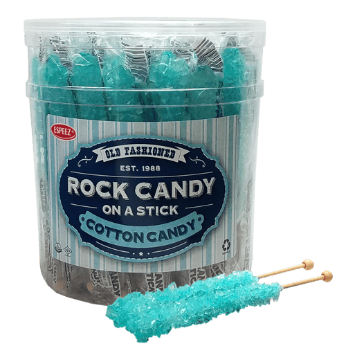 China - Tub - espeez - Rock Candy on a Stick - Light Blue Cotton Candy x 36 units