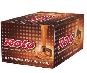 (S2-04) US - ROLO Creamy Caramels Chocolate Standard Bar - 1.7oz (48g) x 36 Units